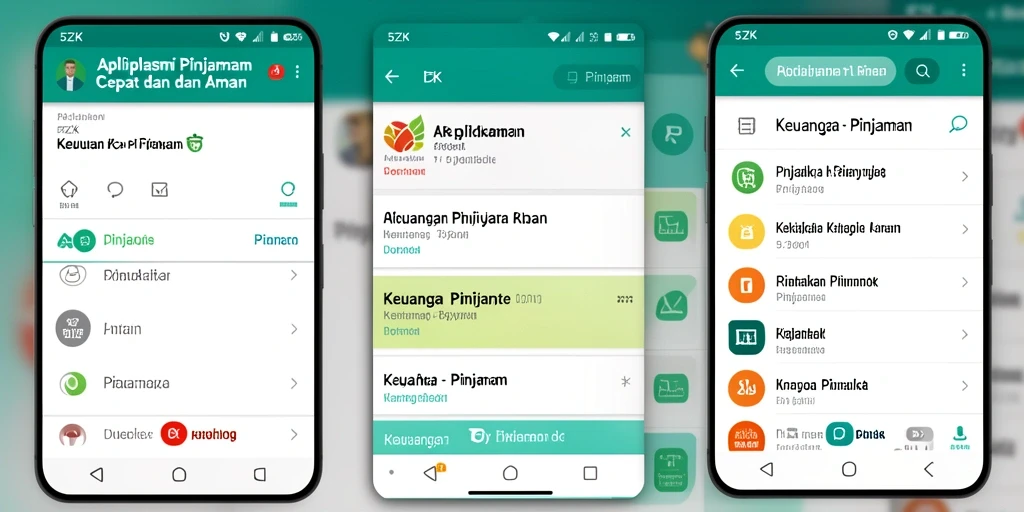 Tampilan antarmuka 5ZK yang sederhana dan mudah digunakan untuk pinjaman.