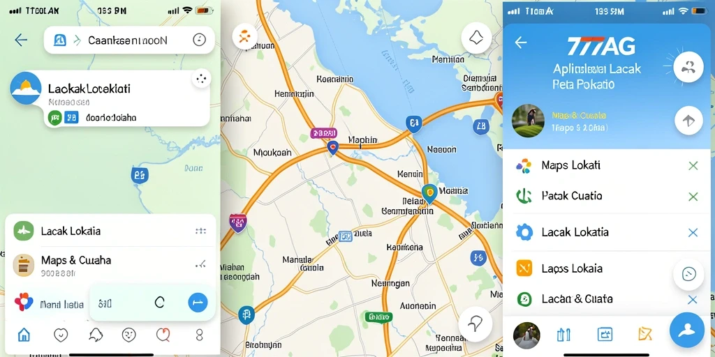 Antarmuka user-friendly dari aplikasi Lacak Lokasi 777AG.
