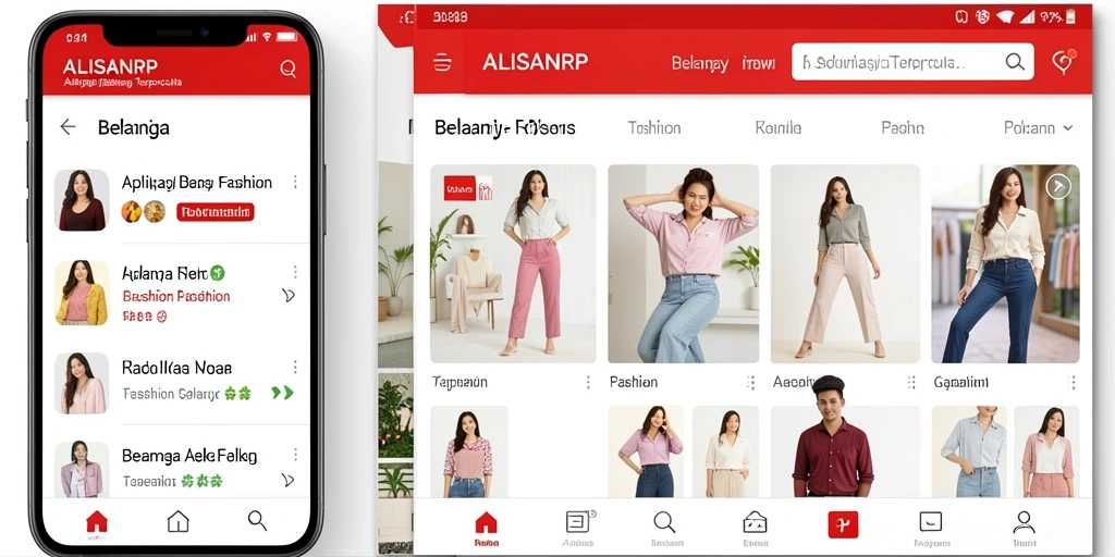 Antarmuka aplikasi ALISANRP yang menawan dan mudah digunakan.