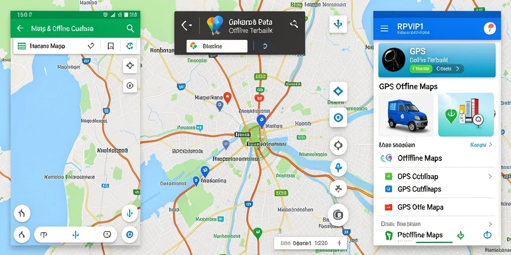 Antarmuka RPVIP1 yang jelas dan fungsional untuk GPS Offline Maps.