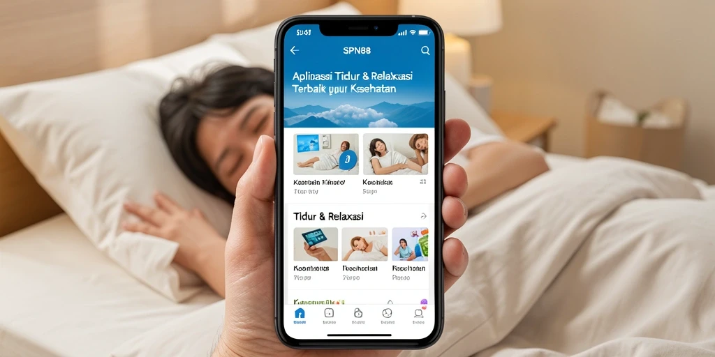 Antarmuka SPN88 yang menenangkan untuk tidur dan relaksasi.