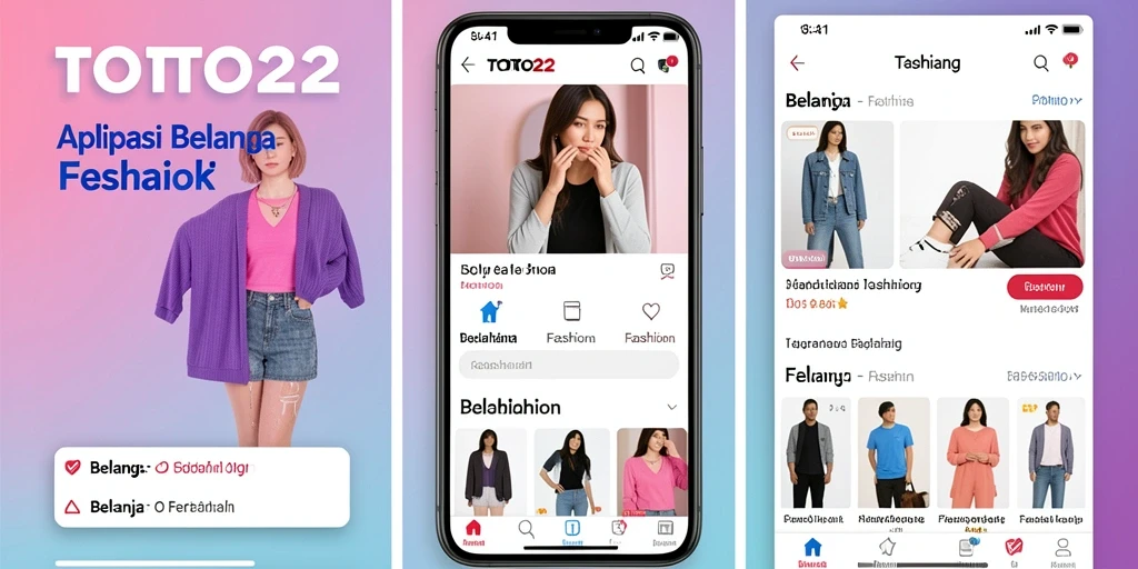 Antarmuka TOTO22 yang modern dan fungsional untuk belanja fashion.