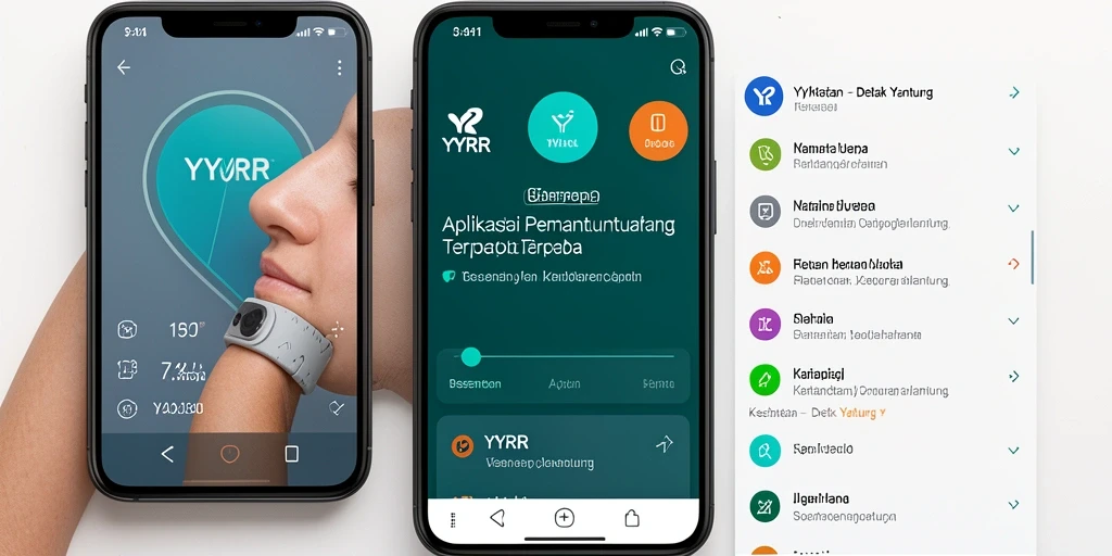 Antarmuka aplikasi YYRR yang sederhana dan informatif.